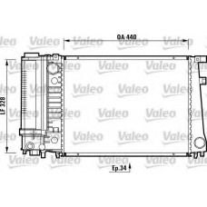 731510 VALEO Радиатор, охлаждение двигателя