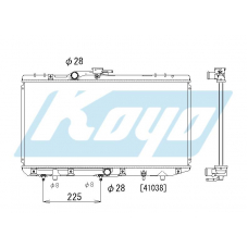 PA010268 KOYO P-tank corrugate-fin ass'y