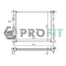 PR 6042A1 PROFIT Радиатор, охлаждение двигателя