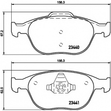 8DB 355 012-111 HELLA PAGID Комплект тормозных колодок, дисковый тормоз