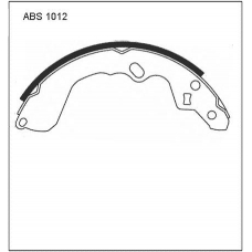 ABS1012 Allied Nippon Колодки барабанные