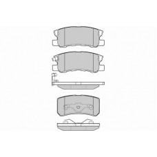 12-0965 E.T.F. Комплект тормозных колодок, дисковый тормоз