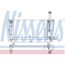 617852 NISSENS Радиатор, охлаждение двигателя