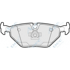 PAD1045 APEC Комплект тормозных колодок, дисковый тормоз