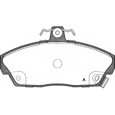 BPA0337.02 OPEN PARTS Комплект тормозных колодок, дисковый тормоз