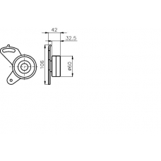TKR 9988 TIMKEN Натяжной ролик, ремень грм