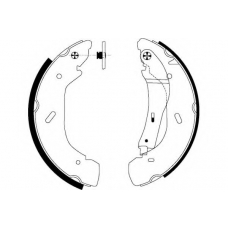 8DB 355 001-961 HELLA Комплект тормозных колодок