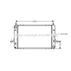 FDA2122 AVA Радиатор, охлаждение двигателя