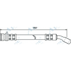 HOS3083 APEC Тормозной шланг