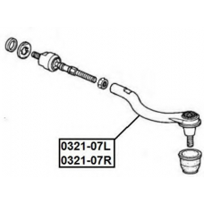 0321-07R ASVA Наконечник поперечной рулевой тяги