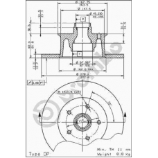 08.2981.10 BREMBO Тормозной диск