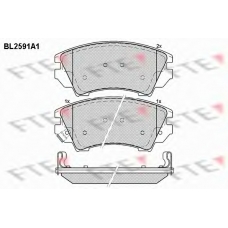 BL2591A1 FTE Комплект тормозных колодок, дисковый тормоз