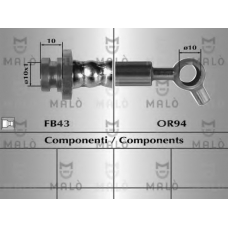 80072 Malo Тормозной шланг