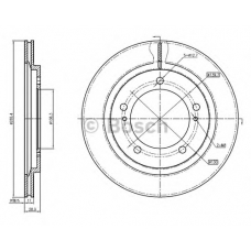 0 986 BB4 296 BOSCH Тормозной диск