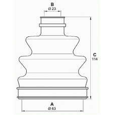 SJK7191.00 OPEN PARTS Комплект пылника, приводной вал