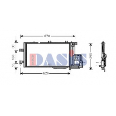 152019N AKS DASIS Конденсатор, кондиционер