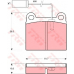 GDB1252 TRW Комплект тормозных колодок, дисковый тормоз