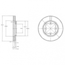 BG2798 DELPHI Тормозной диск
