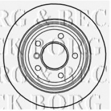 BBD4811 BORG & BECK Тормозной диск