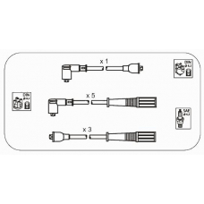 RVS27 JANMOR Комплект проводов зажигания