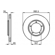 0 986 478 098 BOSCH Тормозной диск