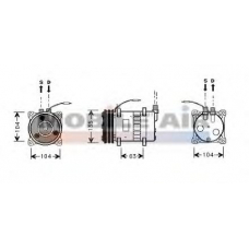 6059K052 SCHLIECKMANN Компрессор, кондиционер