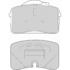 FD6808A NECTO Комплект тормозных колодок, дисковый тормоз