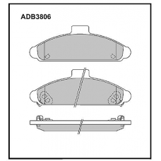 ADB3806 Allied Nippon Тормозные колодки