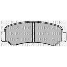 BBP1231 BORG & BECK Комплект тормозных колодок, дисковый тормоз