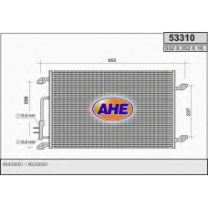 53310 AHE Конденсатор, кондиционер