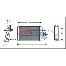 1491501 KUHLER SCHNEIDER Теплообменник, отопление салона