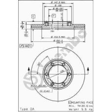 09.5577.10 BREMBO Тормозной диск