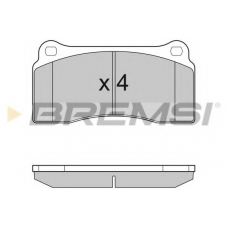 BP3153 BREMSI Комплект тормозных колодок, дисковый тормоз