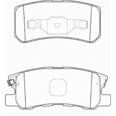 FD7323A NECTO Комплект тормозных колодок, дисковый тормоз