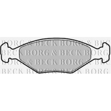 BBP1426 BORG & BECK Комплект тормозных колодок, дисковый тормоз