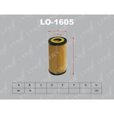 LO-1605 LYNX Фильтр масляный
