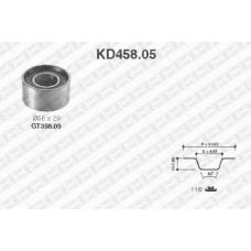 KD458.05 SNR Комплект ремня грм