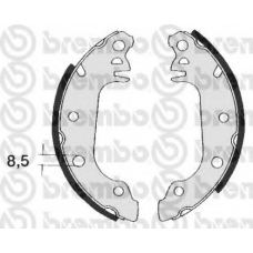 S 23 569 BREMBO Комплект тормозных колодок