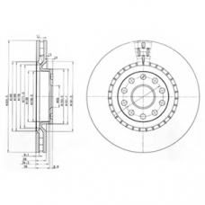 BG3723 DELPHI Тормозной диск