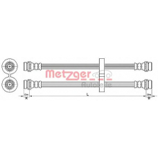 4110312 METZGER Тормозной шланг