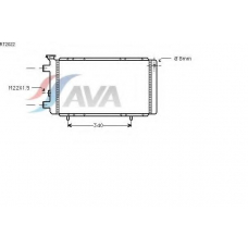 RT2022 AVA Радиатор, охлаждение двигателя