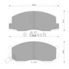 0 986 AB2 049 BOSCH Комплект тормозных колодок, дисковый тормоз