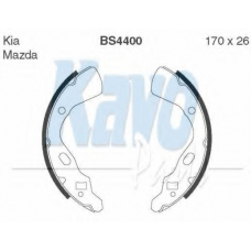 BS-4400 KAVO PARTS Комплект тормозных колодок