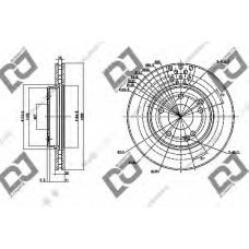 BD1135 DJ PARTS Тормозной диск