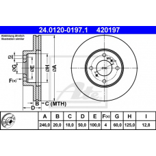 24.0120-0197.1 ATE Тормозной диск