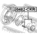 0482-CKR FEBEST Ступица колеса