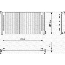 350203155000 MAGNETI MARELLI Конденсатор, кондиционер