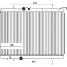 350213883000 MAGNETI MARELLI Радиатор, охлаждение двигателя