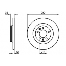 0 986 479 194 BOSCH Тормозной диск