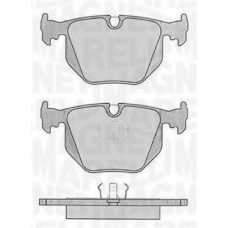 363916060485 MAGNETI MARELLI Комплект тормозных колодок, дисковый тормоз